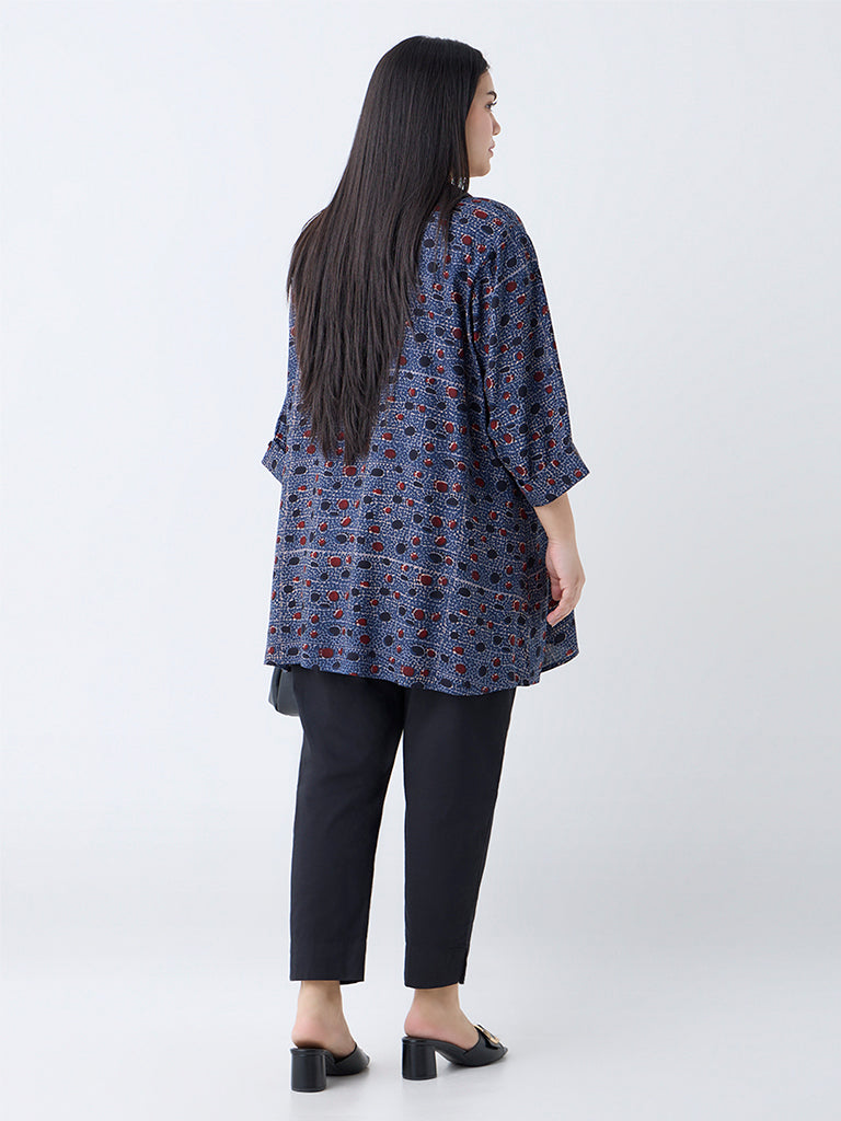 Diza Blue Printed Tunic