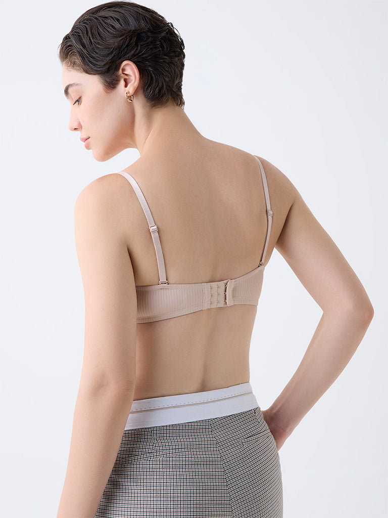 Wunderlove Light Beige Underwired Strapless Bra