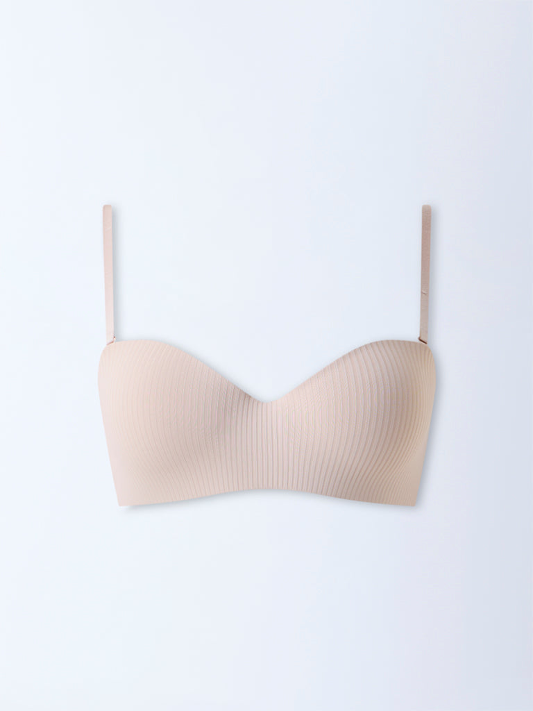 Wunderlove Light Beige Underwired Strapless Bra