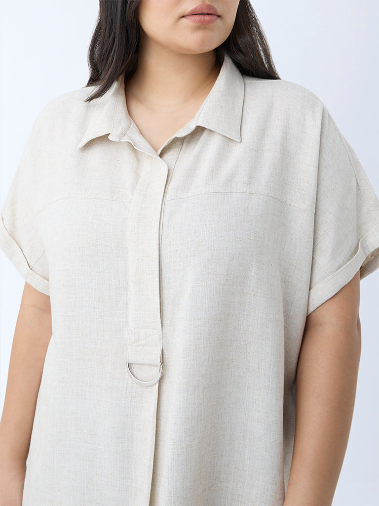 Westside Gia Women's Off-White Blouse for Casual Wear Zoomed View