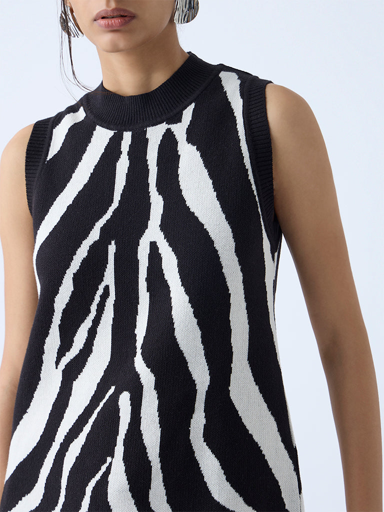 Wardrobe White Animal Printed Cotton Top