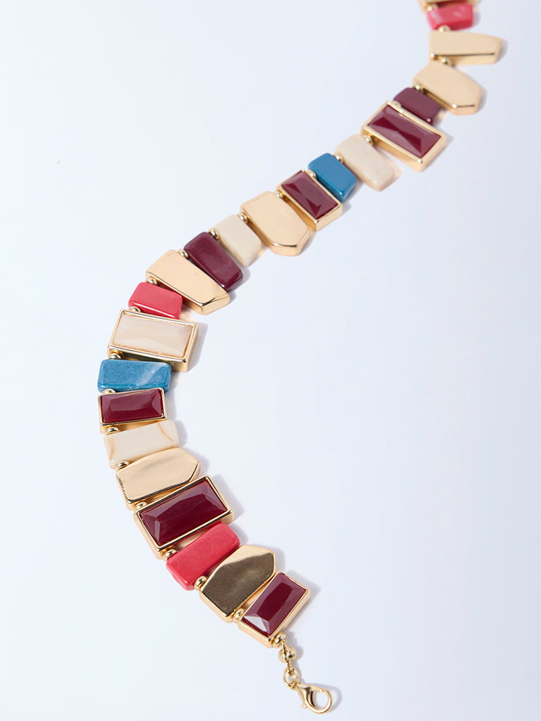 Westside Accessories Multicolour Resin-Detailed Statement Necklace