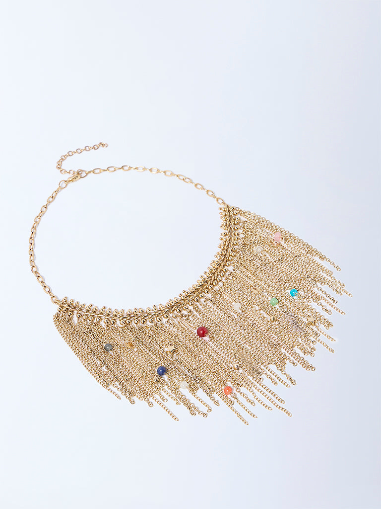 Westside Accessories Gold Embellished Statement Necklace