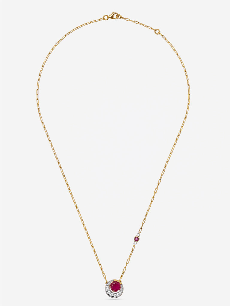 Westside X Pome Ruby Lab Diamond Pendant Necklace
