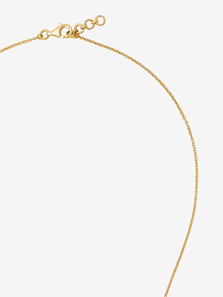Westside X Pome Aqua Baguette & Sunburst Diamond Pendant Necklace
