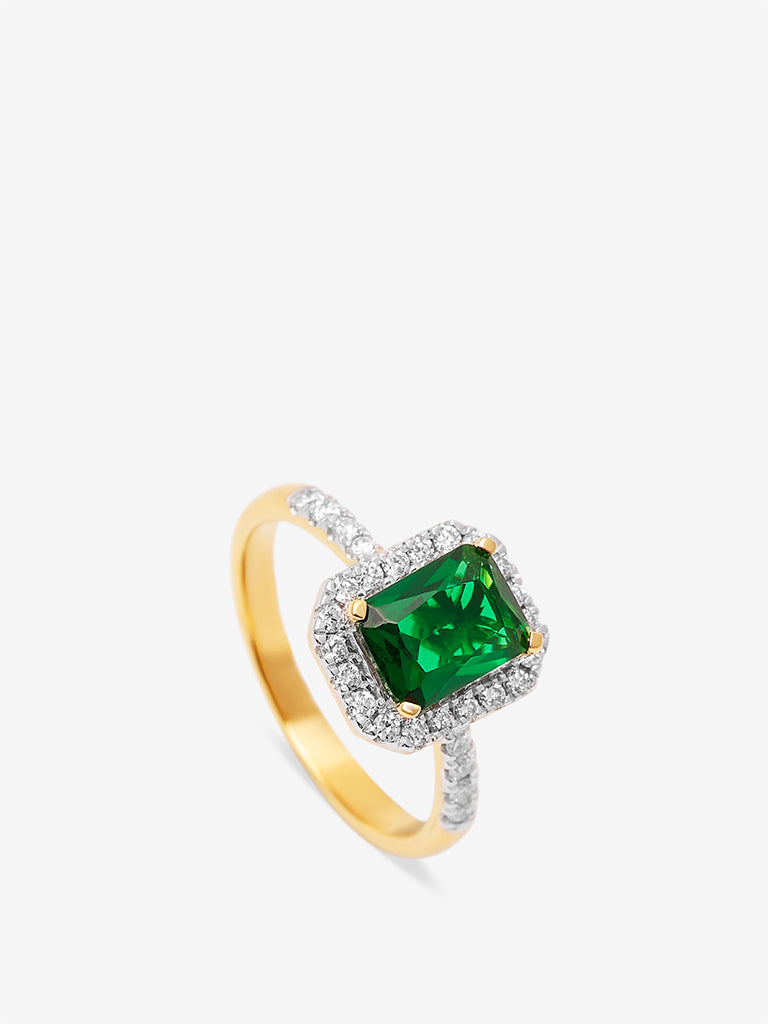 Westside X Pome Emerald Baguette Lab Diamond Ring