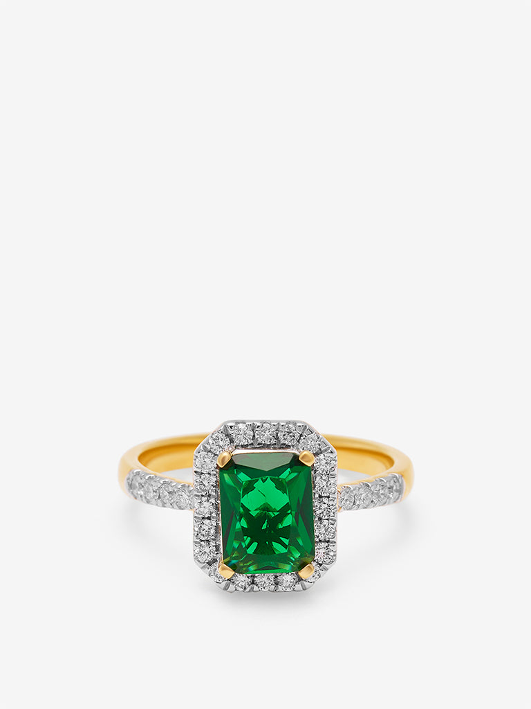 Westside X Pome Emerald Baguette Lab Diamond Ring