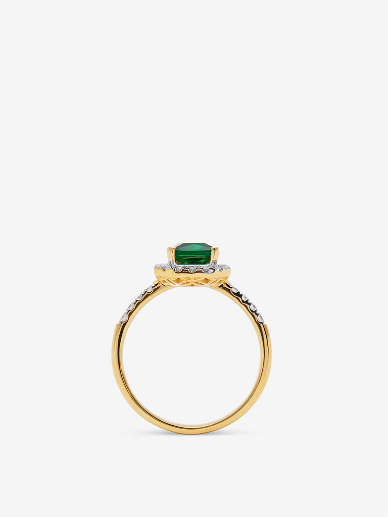 Westside X Pome Emerald Baguette Lab Diamond Ring