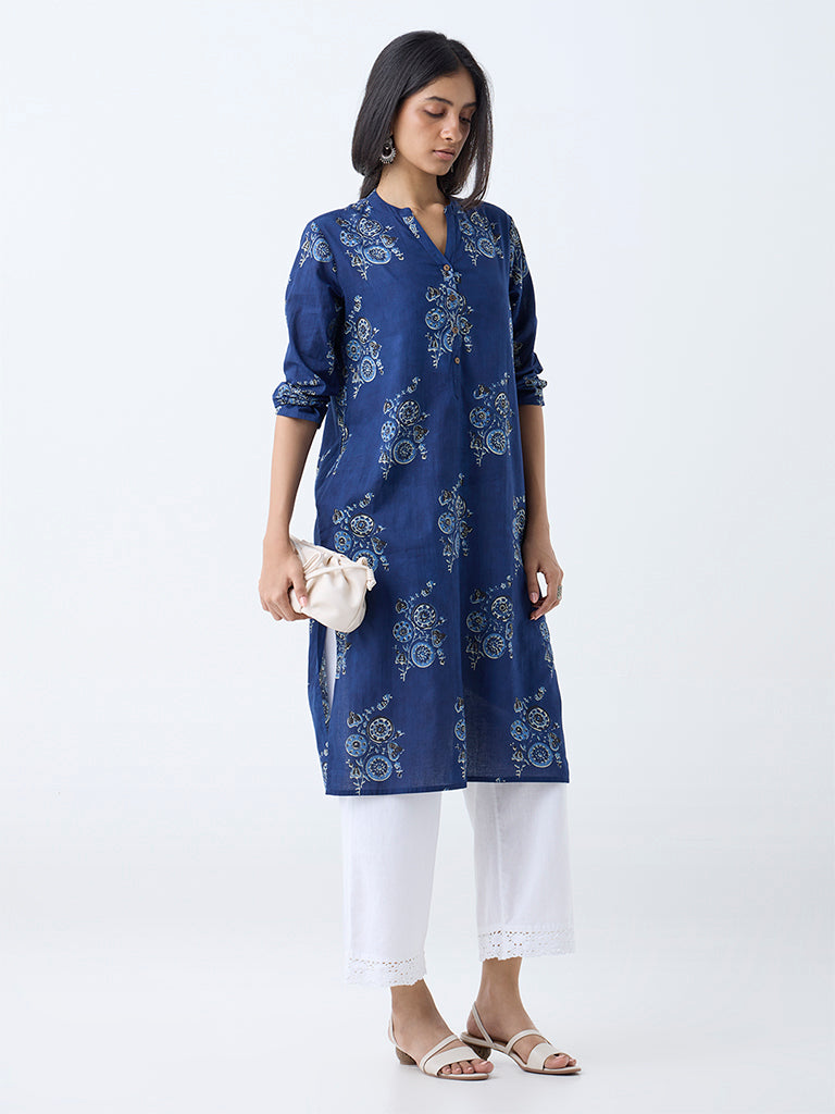 Printed Kurti Westside 2025 Westside Kurti Designs Buy Utsa Indigo