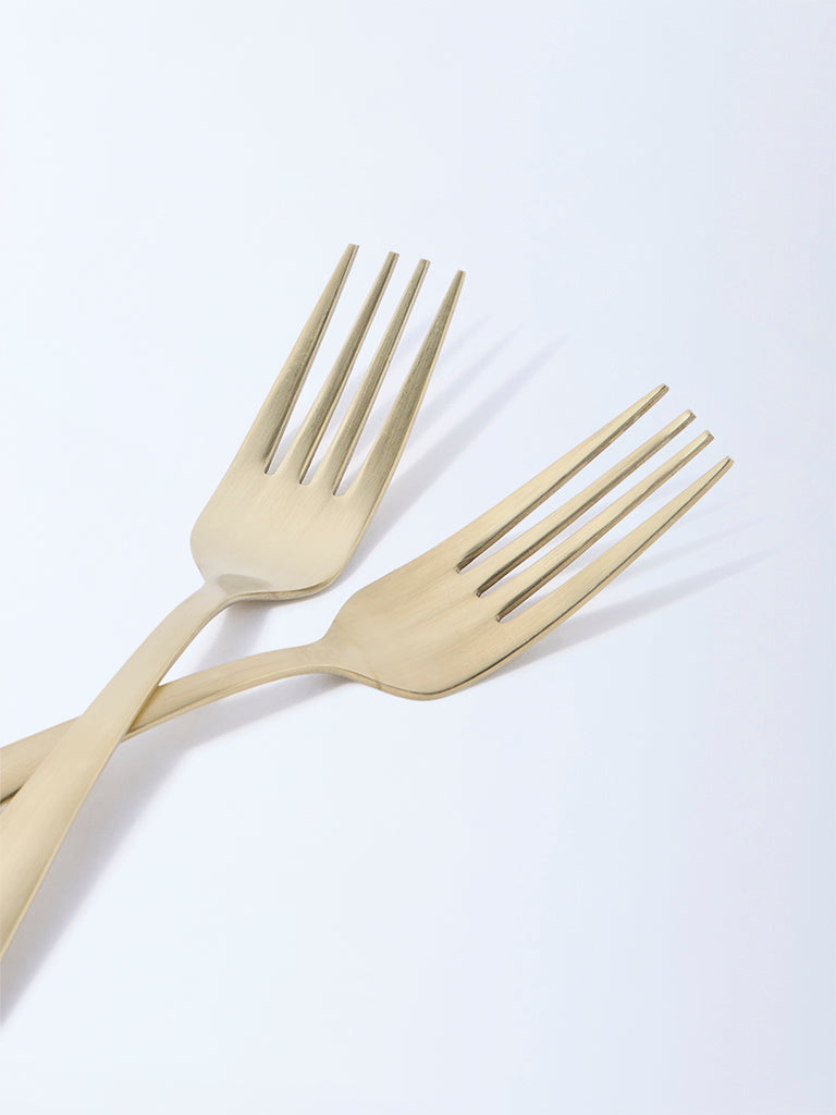 Westside Home Matte Gold Fork (Set of 4)