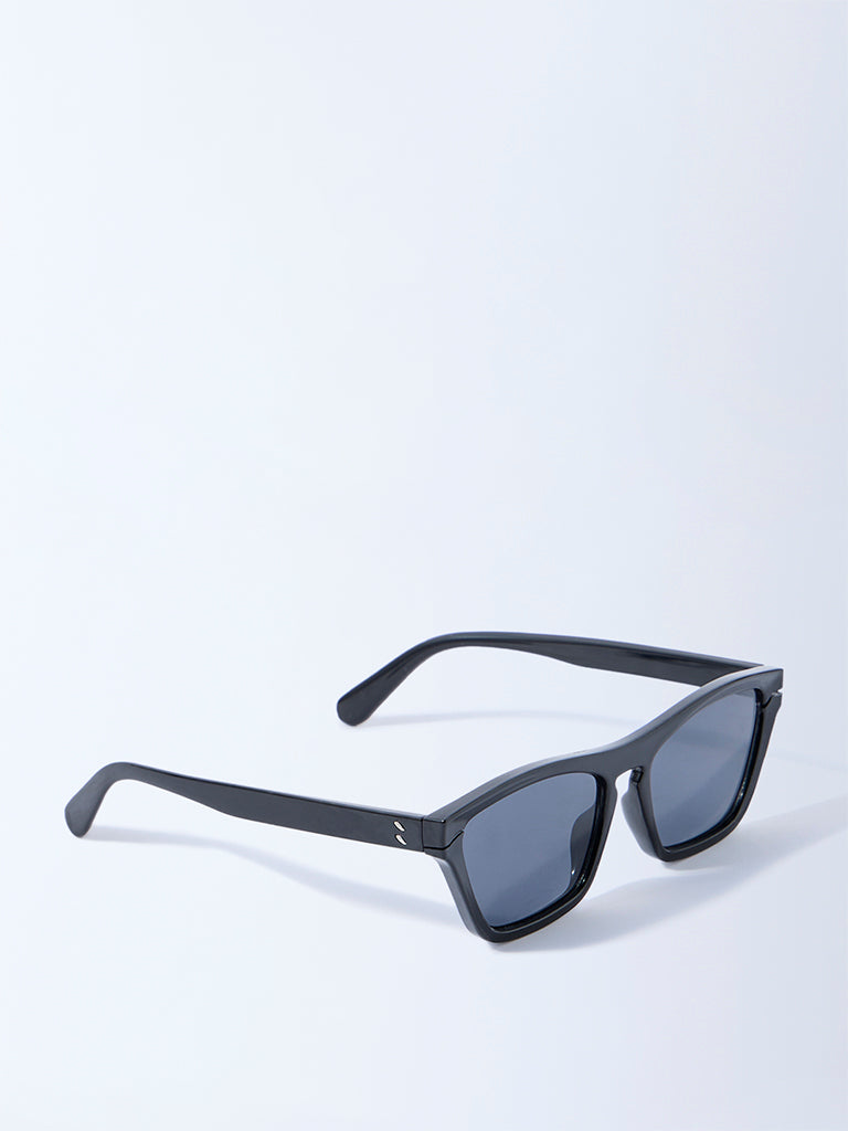 Westside Accessories Black Cat Eye Sunglasses with Pouch