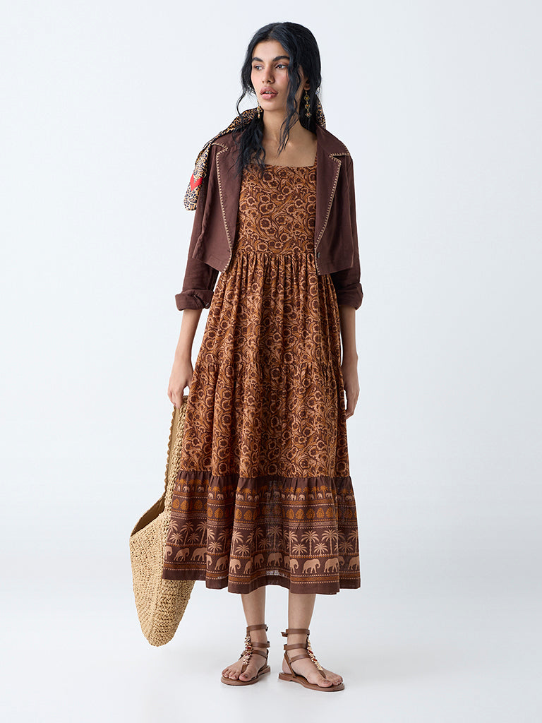Ethnic Wear Women Dress Online Shop Embroidered Cotton Bombay Paisley Westside Dress Collection Buy Bombay Paisley Brown Floral Cotton Tiered Dress With Ethnic Wear Women Dress Online Shop Embroidered Cotton Bombay Paisley Westside Dress Collection Buy Bombay Paisley Brown Floral Cotton Tiered Dress With
