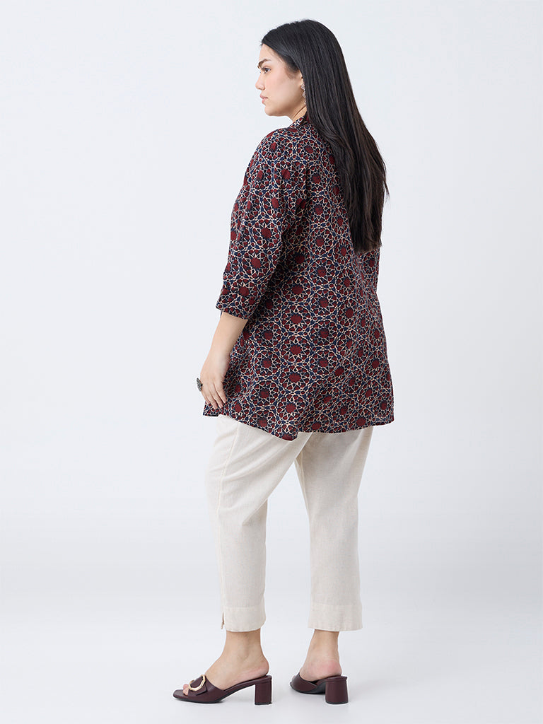 Diza Red Printed Tunic