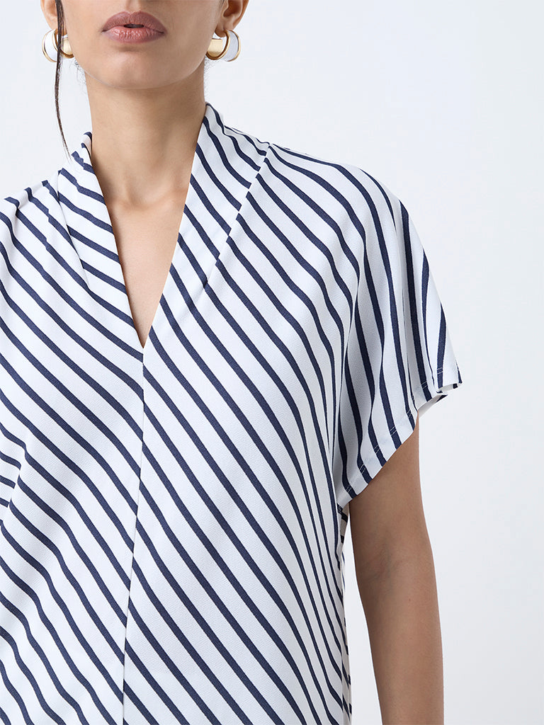Wardrobe White Striped Blouse