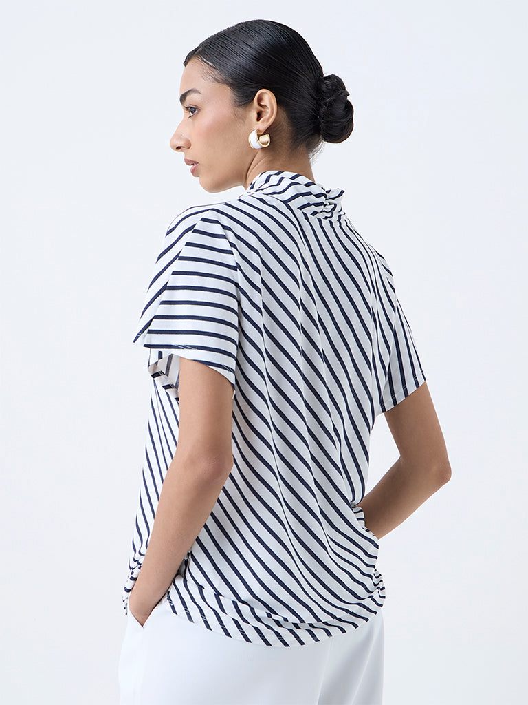Wardrobe White Striped Blouse