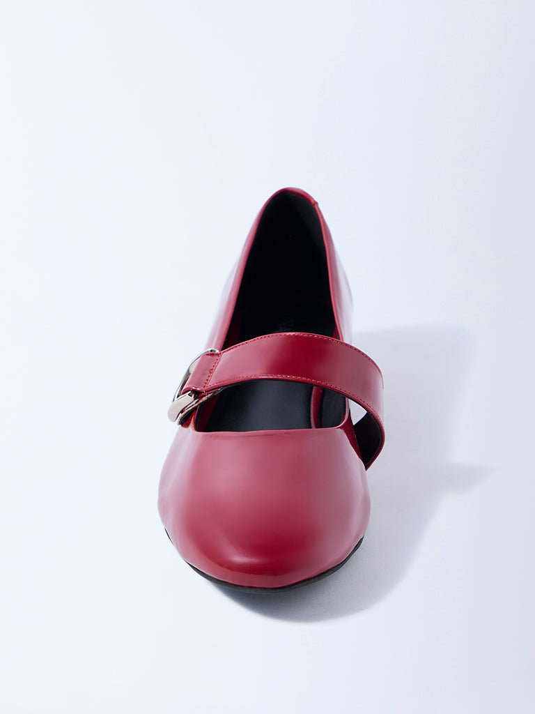 LUNA BLU Red Mary Jane Shoes