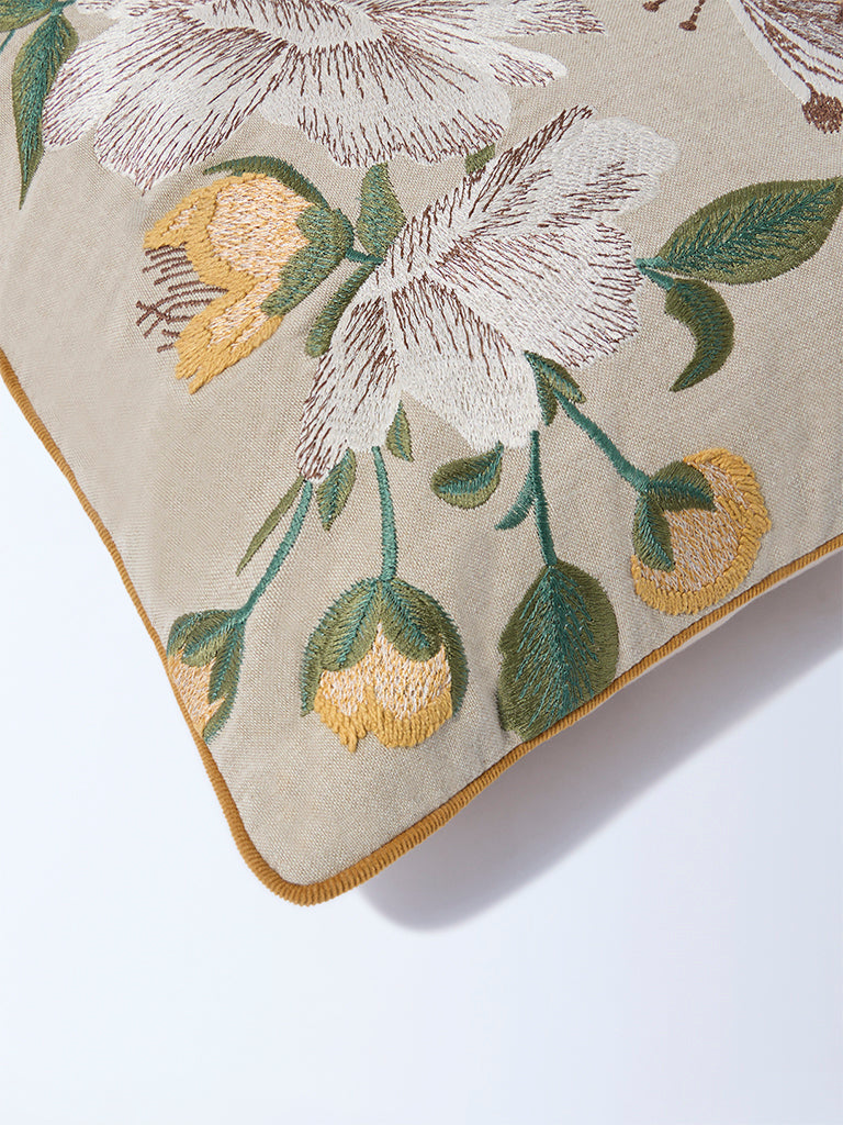 Westside Home Multicolour Embroidered Cushion Cover