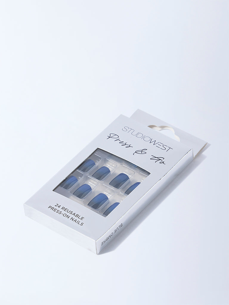 Studiowest Blue Ombre Press-On Nail Set