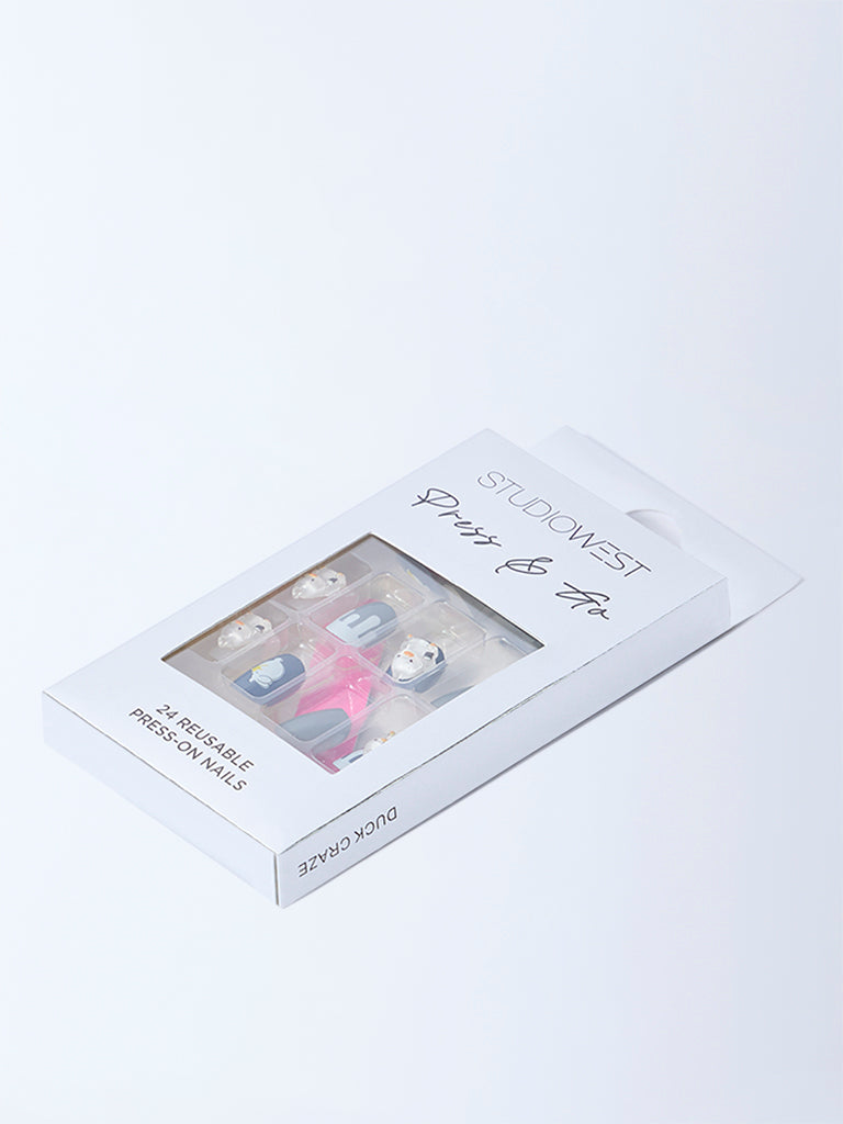 Studiowest Press & Go Duck Craze Reusable Press-On Nail Set