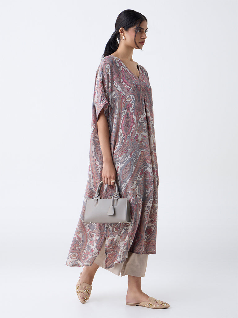 Zuba Multicolour Printed Kaftan