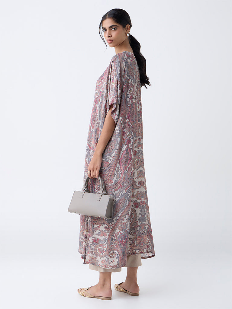 Zuba Multicolour Printed Kaftan