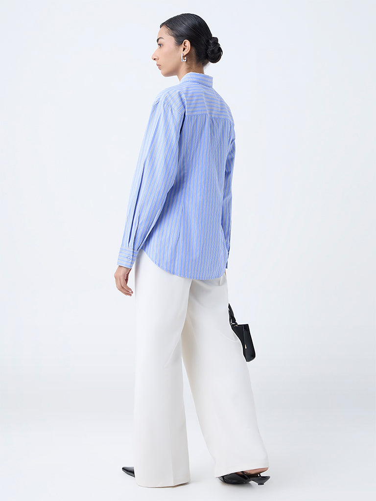 Wardrobe Blue Striped Shirt