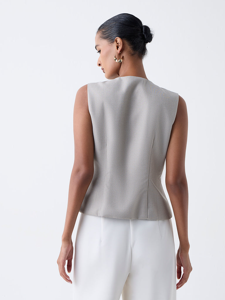 Wardrobe Grey Asymmetric Top