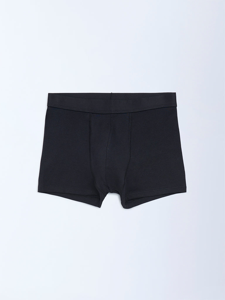 WES Lounge White Cotton Trunks - Pack of 3