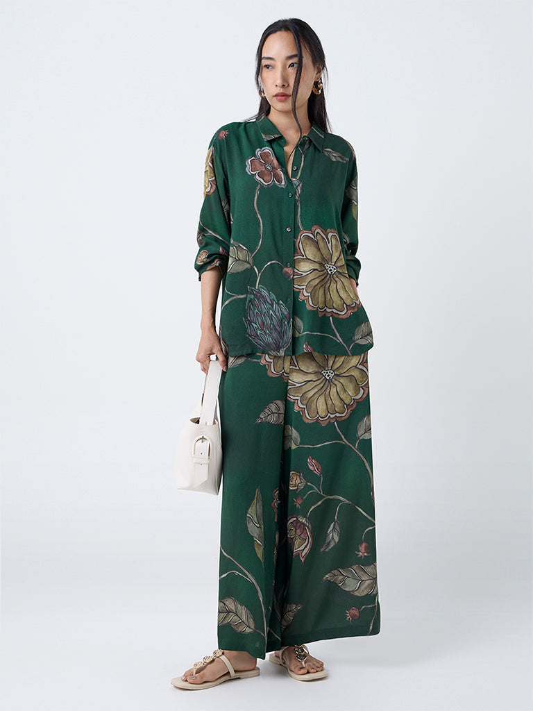 slim fit dress slacks SALE-The Perfect Piko V-Neck Tunic Top-Forest Green Small / Forest Green main image 0
