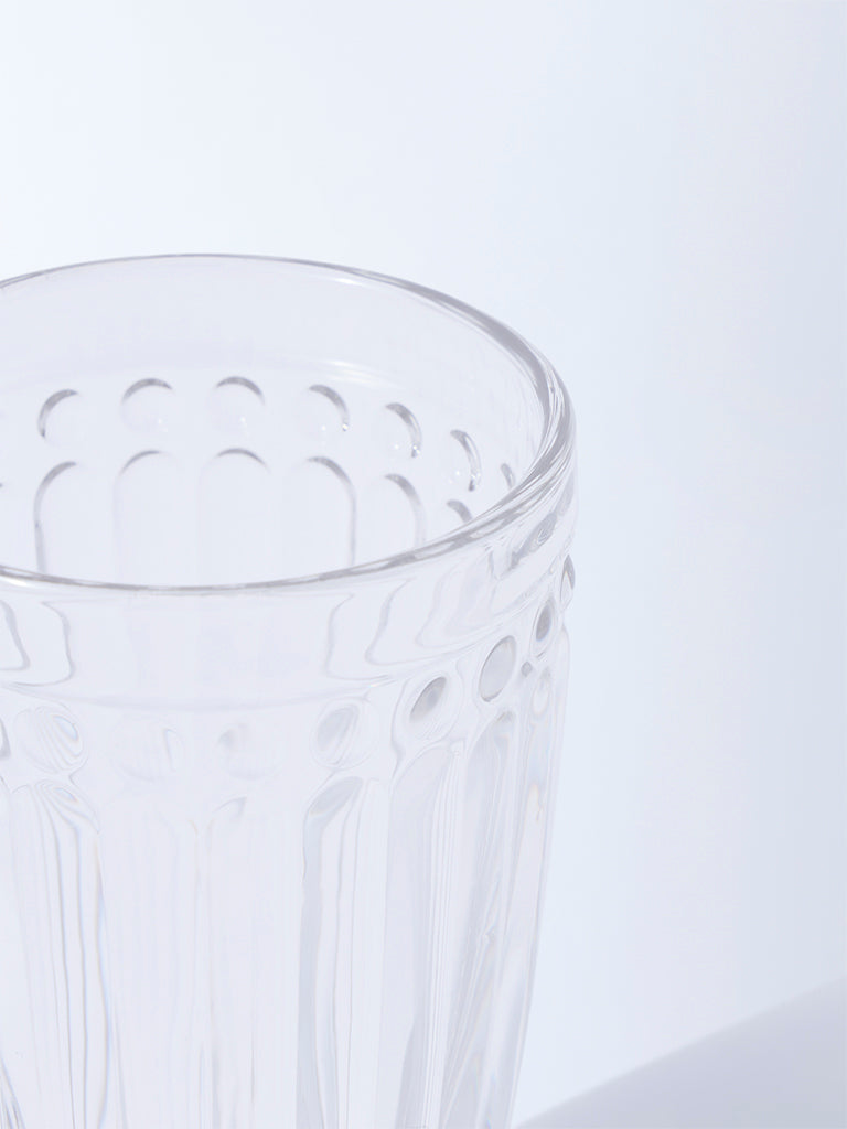 Westside Home Clear Textured Hi-Ball Glass