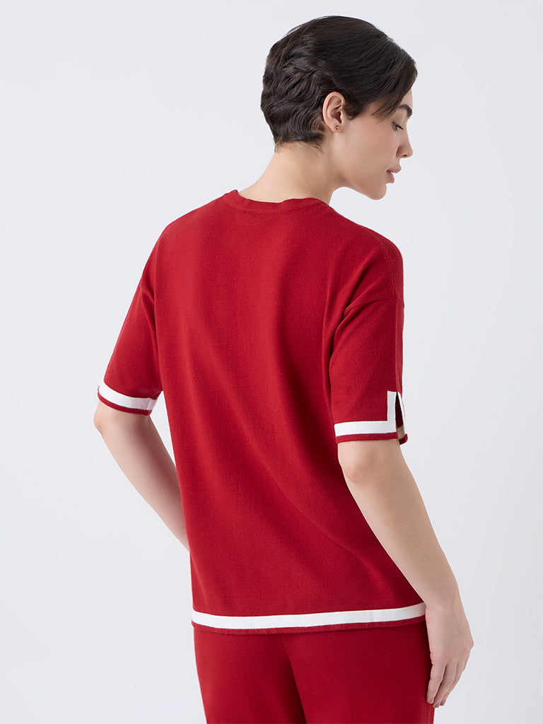 Wunderlove Red Solid Top