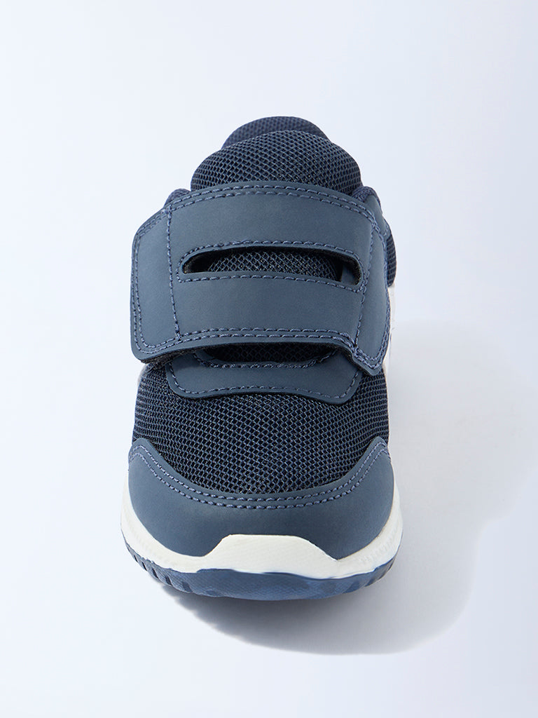 Yellow Navy Mesh Detailed Sneakers