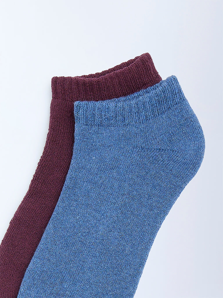 Superstar Multicolour Cotton-Blend Trainer Socks - Pack of 2