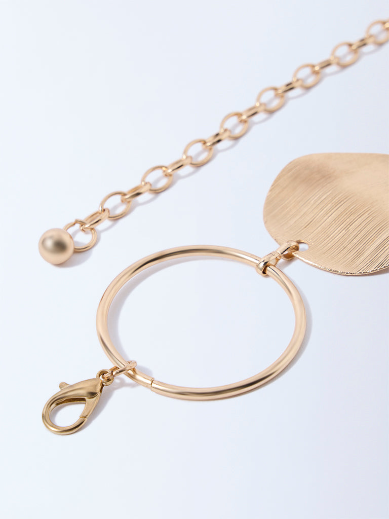Westside Accessories Gold Circular Ring Belt
