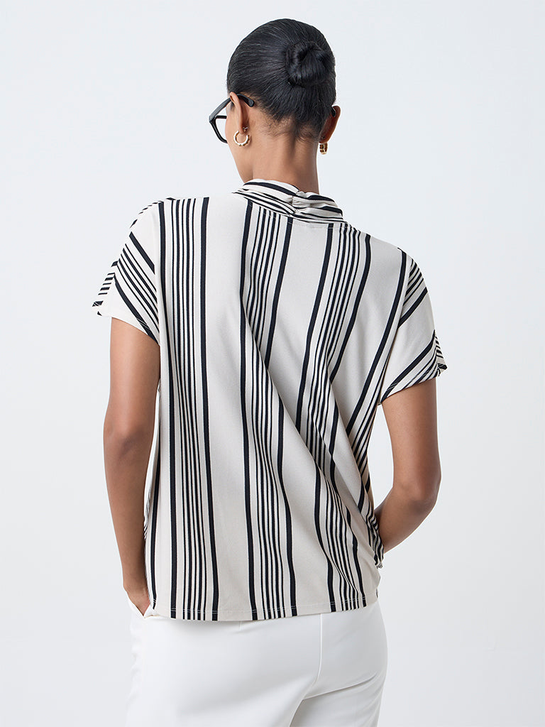 Wardrobe Black Striped Top
