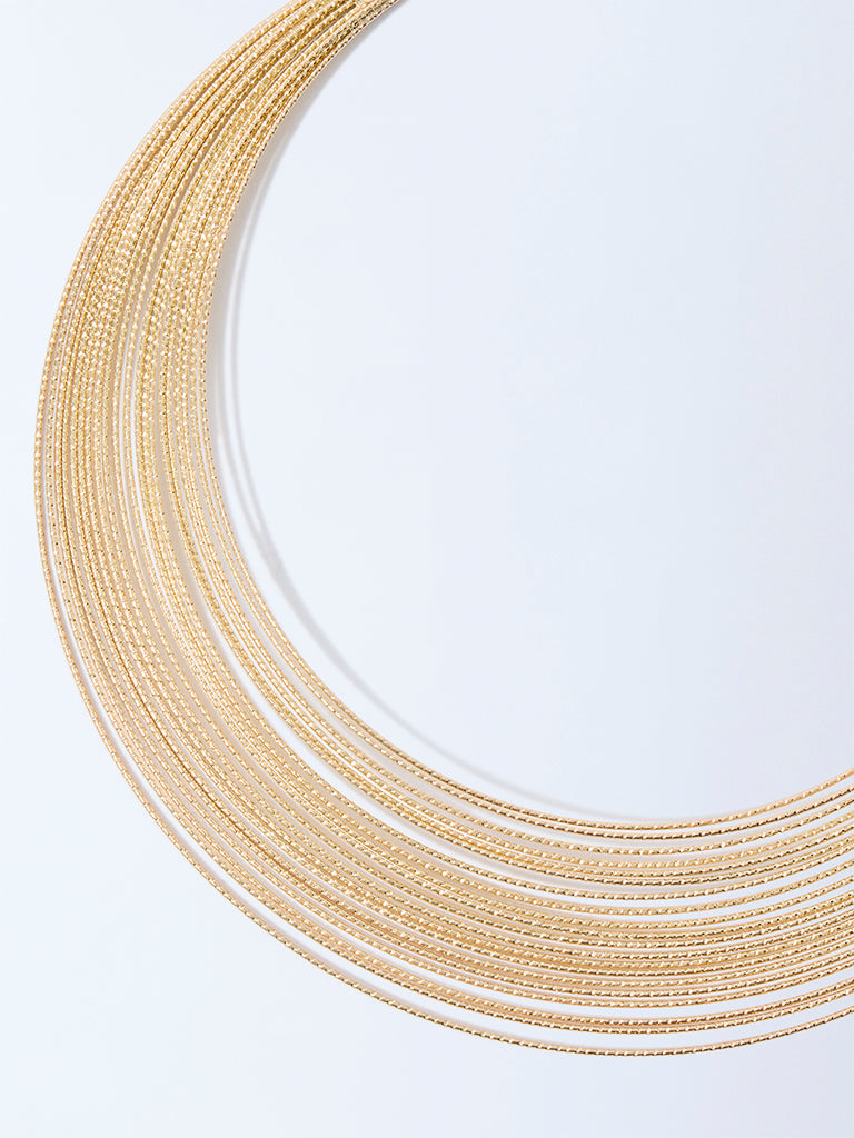 Westside Accessories Gold Statement Collar Necklace