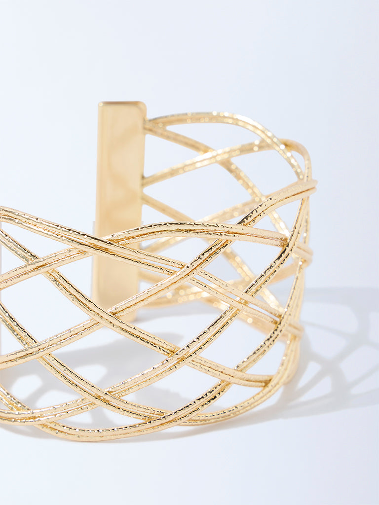 Westside Accessories Gold Open Statement Cuff