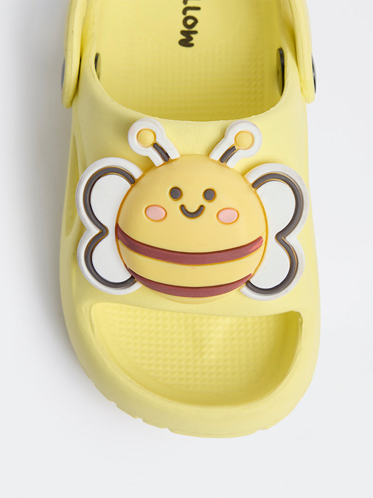 Yellow Yellow Bee-Detailed Clogs