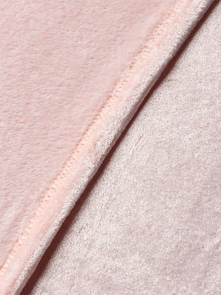 Westside Home Pink Single Bed Fleece Blanket