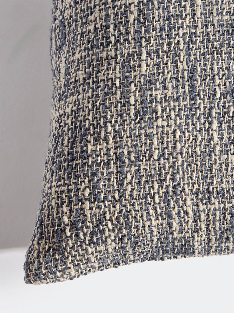 Westside Home Dusty Blue Woven-Textured Cushion Cover