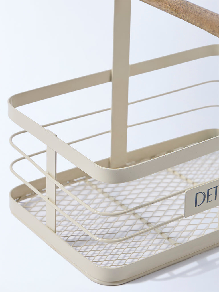 Westside Home Cream Laundry Detergent Caddy