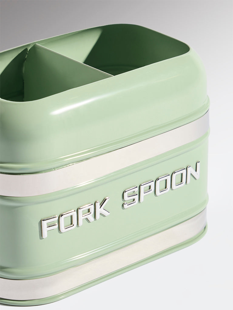 Westside Home Mint Fork and Spoon Cutlery Holder