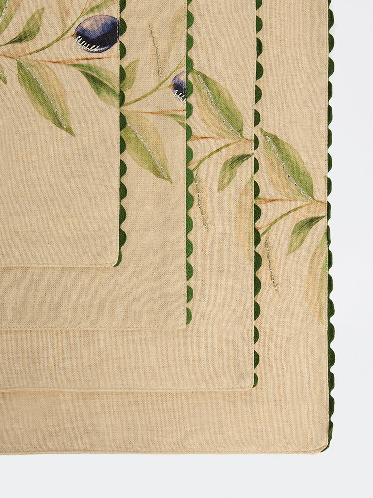 Westside Home Multicolor Botanical Pattern Placemats (Set of 4)