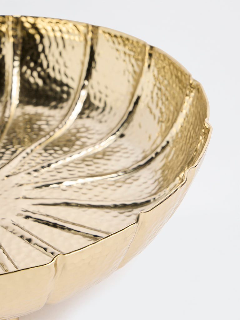 Westside Home Gold Hammered Textured Tray