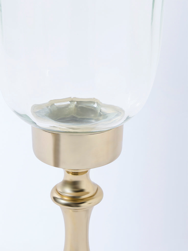 Westside Home Gold Flute Candle Stand - Large