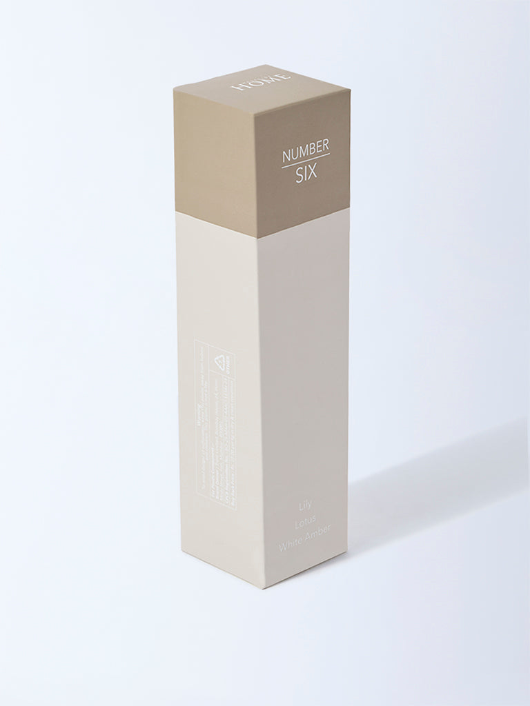 Westside Home Clear Noir Fragrance Diffuser with Five Reed Sticks