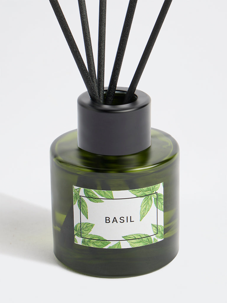 Westside Home Basil Fragrance Diffuser with Five Reed Sticks