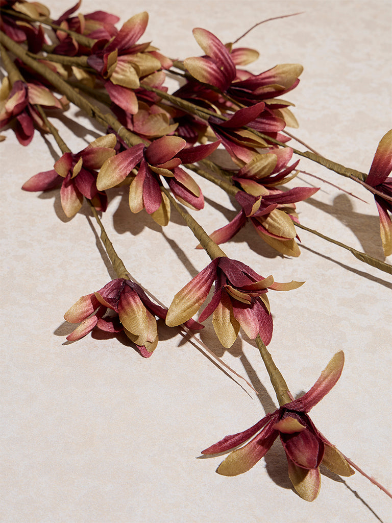 Westside Home Maroon Artificial Freesia Flower
