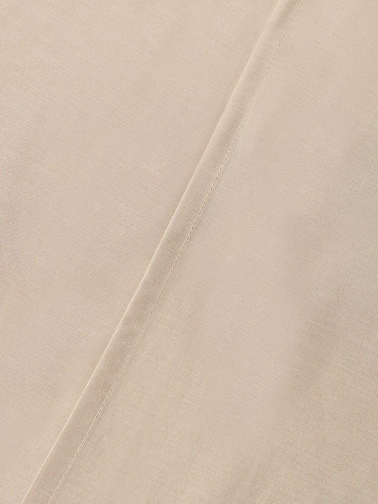 Westside Home Beige Solid King Bed Sheet Set