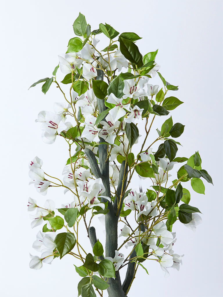 Westside Home White Artificial Bougainvillea Plant